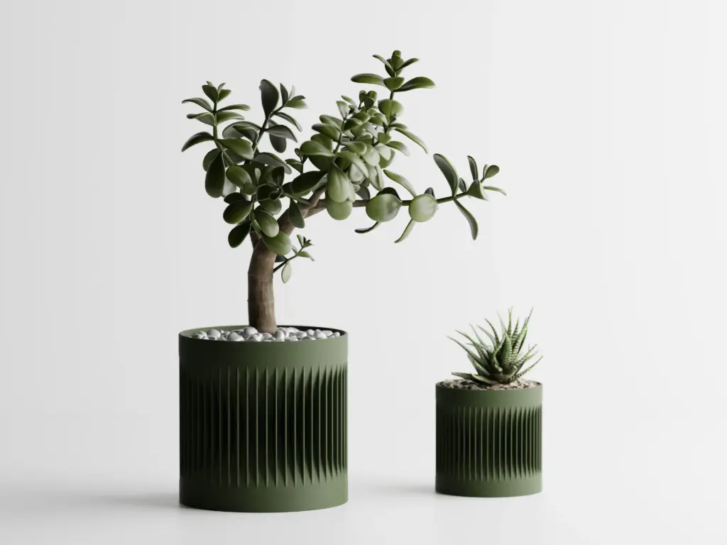 Ribbed - Column Planter
