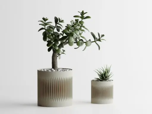 Ribbed - Column Planter